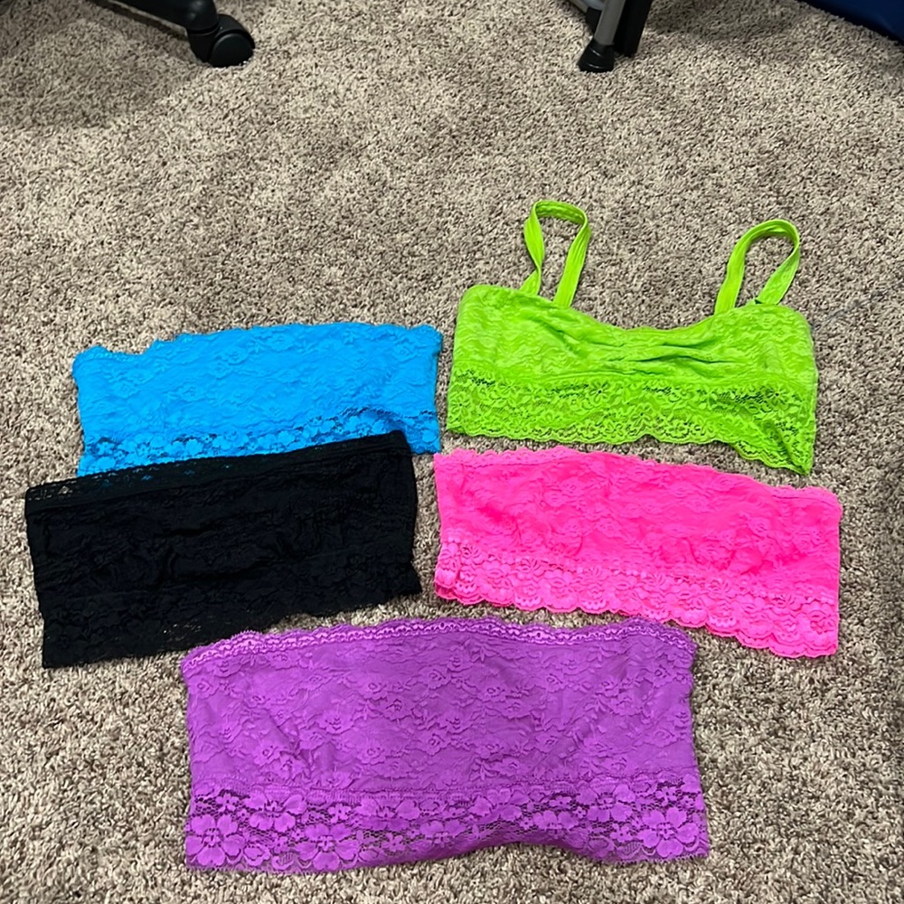 Colorful Lace Bandeau Set